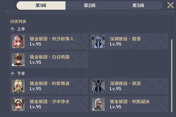 《原神》3.5版下半深渊12层打法指南